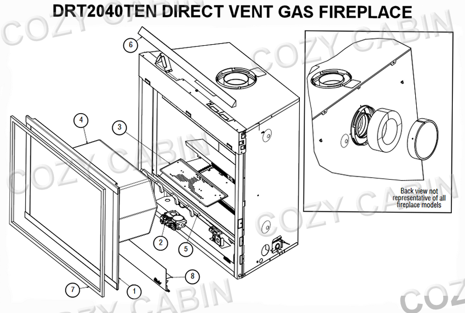 DIRECT VENT GAS FIREPLACE (DRT2040TEN) #DRT2040TEN